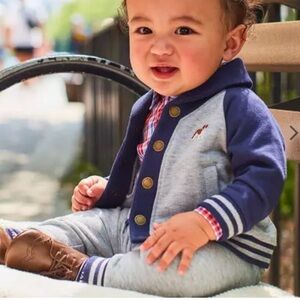 Janie &Jack Set Cardigan Pants Cotton Blend Sz 6-23 m